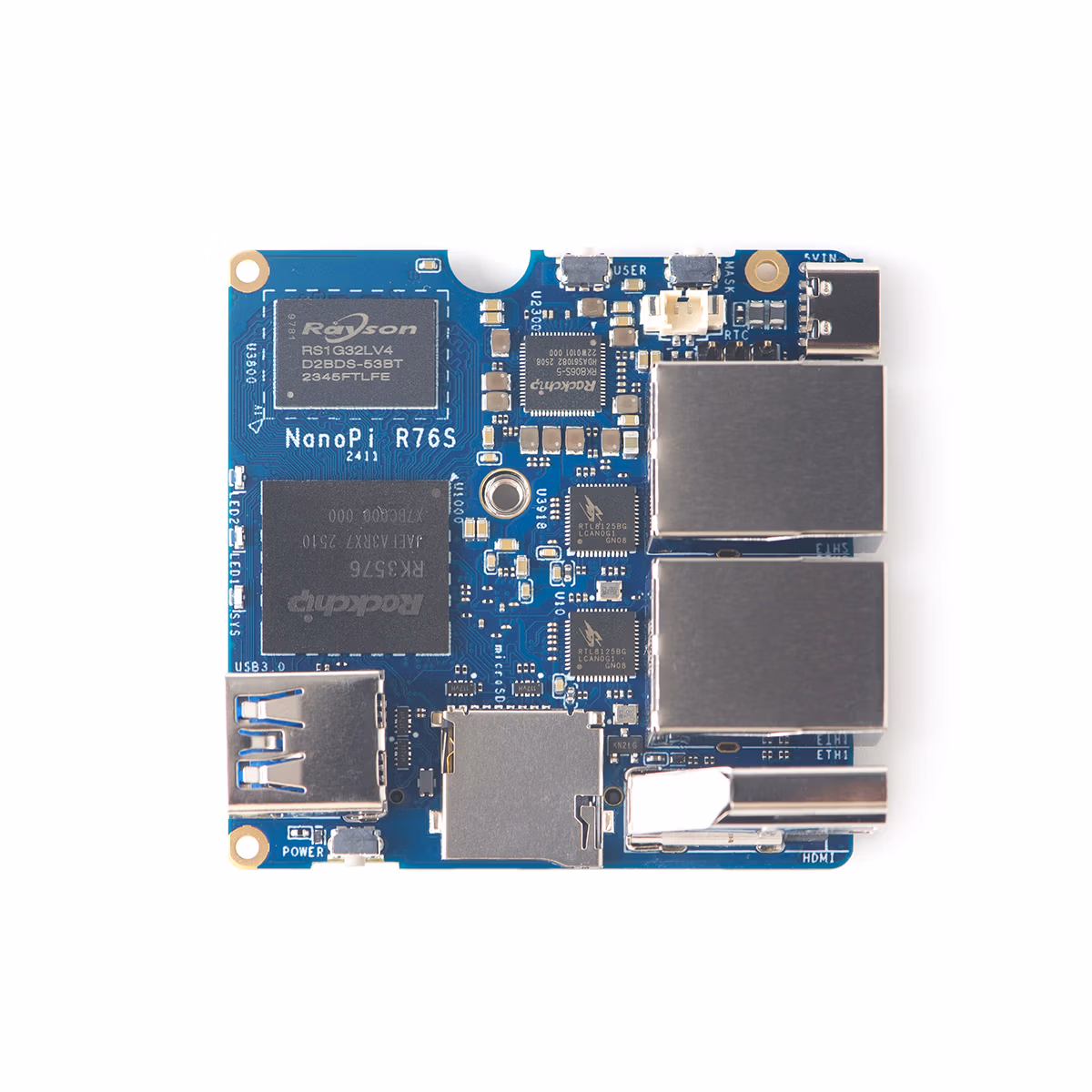NanoPi R76S 基板上面