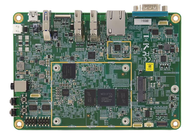 IBASE IBR500：MediaTek Genio搭載の3.5インチAIエッジSBC