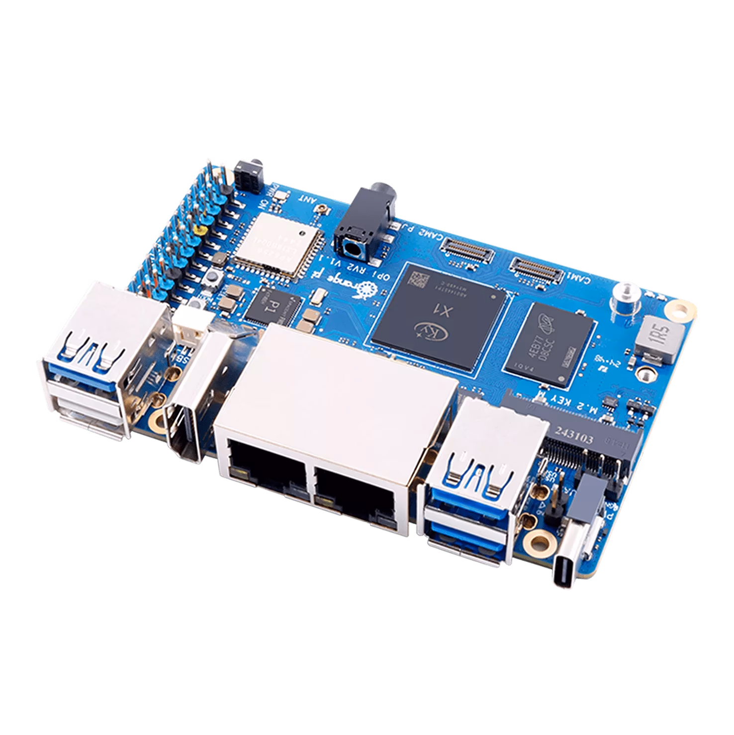 Orange Pi RV2 ポート面