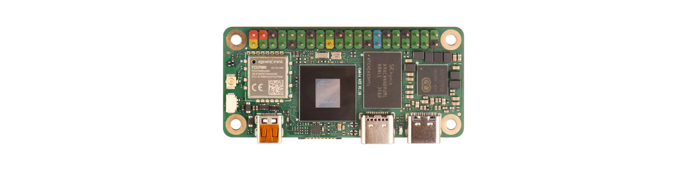 Radxa Cubie A7Z 基板上面（TOP）